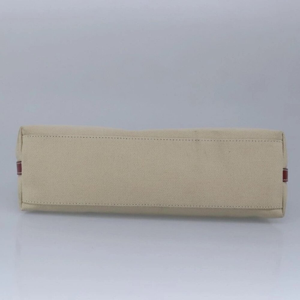 BURBERRY Blue Label Hand Bag Canvas Beige Red Auth ti2349 - Picture 6 of 16